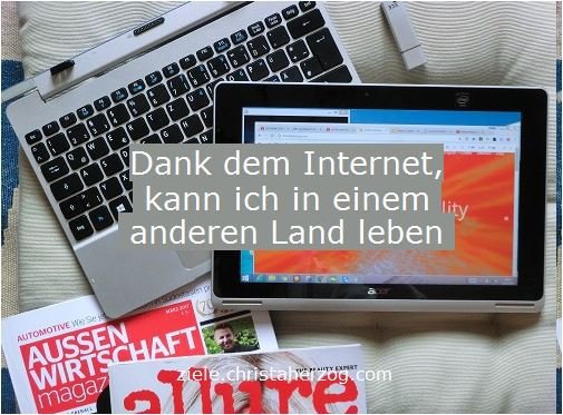 Dank Internet ortsunabhängig arbeiten