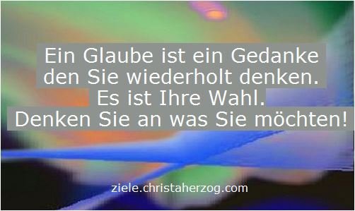 Glaube ist ein wiederholter Gedanke