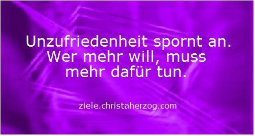 Unzufriedenheit spornt an