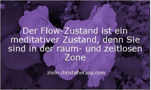 Der Flow-Zustand ist meditativ und entspannt