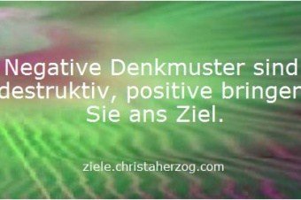 Positive und Negative Denkmuster