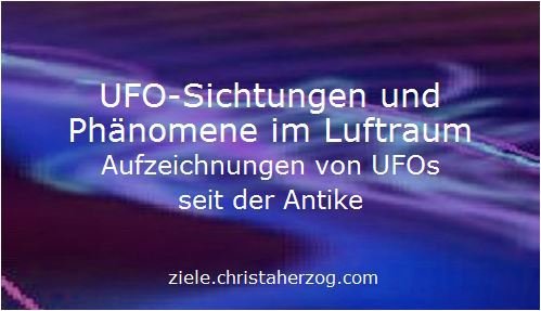 UFO Sichtungen, Abstürze und Aufklärung