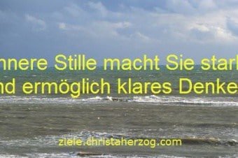 Innere Stille schafft Klarheit und Energie