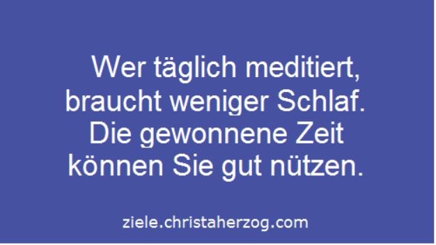 Weniger Schlaf dank Meditation