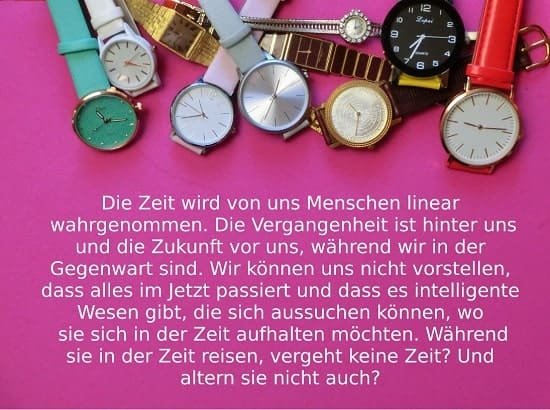 Die Zeit ist linear