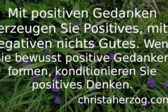 Wie und warum positive Gedanken denken