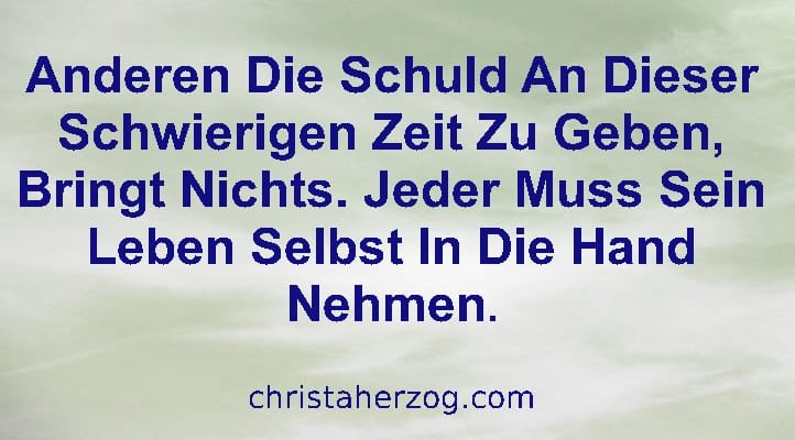 Sein Leben selbst in die Hand nehmen