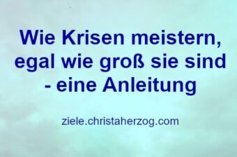 Wie Krisen meistern – eine Anleitung